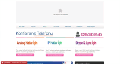 Desktop Screenshot of konferanstelefonu.com